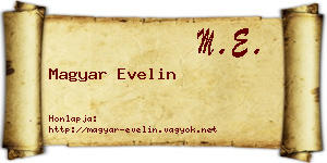 Magyar Evelin névjegykártya