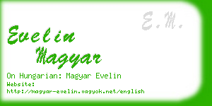 evelin magyar business card